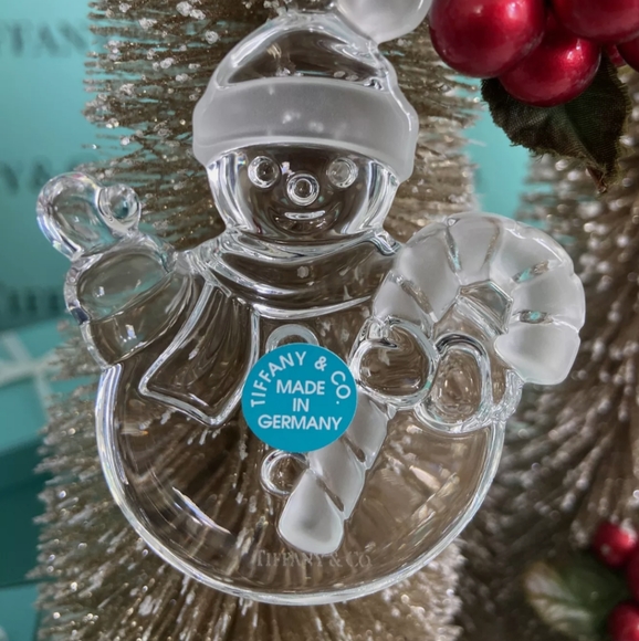 Tiffany & Co. Crystal Snowman Ornament - Picture 3 of 5